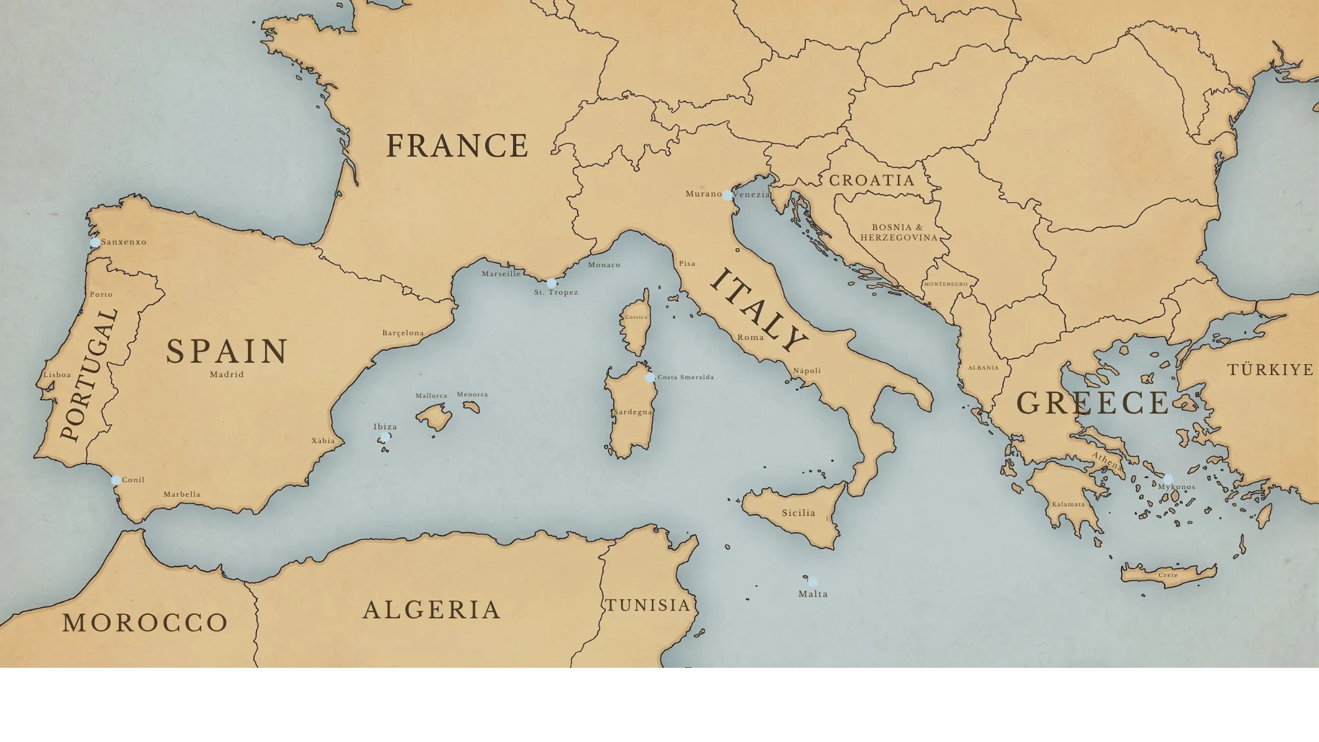 Mediterranean map